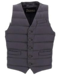 Herno - Jassen ,Grijs ,Polyester Il Gilet - Lyst