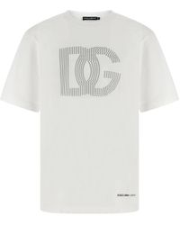 Dolce & Gabbana - Cotton T-Shirt Met Logo - Lyst