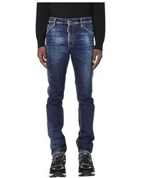 DSquared² - Jeans ,Blauw ,Denim Coole Distressed Skater Jeans - Lyst