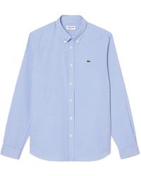 Lacoste - Regular Fit Katoenen Overhemd Met Ruitdessin - Lyst