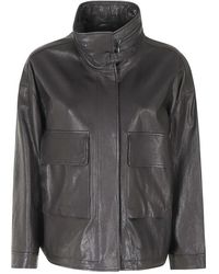 Emporio Armani - Leren Jassen - Lyst