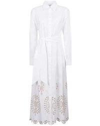 Eleventy - Kleid Aus Baumwollmischung Made - Lyst