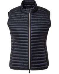 Save The Duck - Jassen ,Zwart ,Mouwloze Jas Met Gouden Rits - Lyst