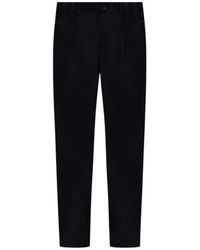Herno - Broeken ,Zwart ,Polyester Pleated Broeken - Lyst