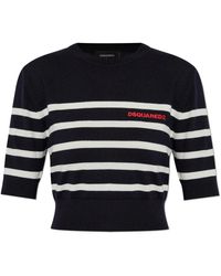 DSquared² - Wollen Top - Lyst