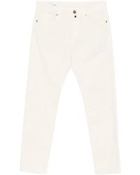 Incotex - Jeans ,Wit ,Katoen Slim-Fit Corduroy Broek - Lyst