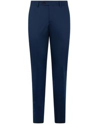Moorer - Broeken ,Blauw ,Katoen Aviano-Fla Tailored Broeken - Lyst