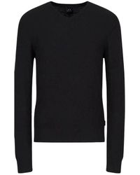 ARMANI EXCHANGE - Blaue pullover kollektion - Lyst