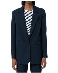 Fracomina - Long Blazer Jacket - Lyst