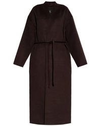 Anine Bing - Jassen ,Bruin ,Wol Wollen Jas - Lyst