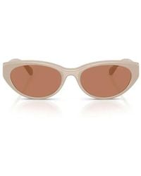 COACH - C Hardware Oval Cat Eye Sonnenbrille - Lyst