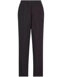 Moncler - Neopreen Sweatpants Met Ribbed Trim - Lyst