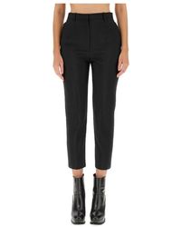 McQueen - Cropped Trousers - Lyst