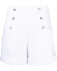 P.A.R.O.S.H. - Weiße casual shorts für frauen,rosa kurze shorts für frauen - Lyst