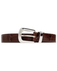 Gestuz - Accessoires ,Bruin ,Leer Gzsuva S Croco Riem - Lyst