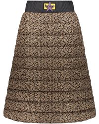 Herno - Rokken ,Bruin ,Nylon Gevoerde Rok Van Ultralicht Nylon - Lyst