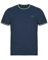 Fred Perry - Katoenen Jersey T-Shirt Regular Fit - Lyst