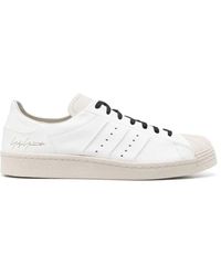 Y-3 - Weiße schnürschuhe mit gummikappe,weiße sneakers mit gummikappe - Lyst