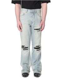 Amiri - Jeans ,Blauw ,Katoen Mx1 Straight Flare Jean - Lyst