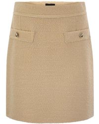 Fay - Rokken ,Katoen Bouclé Mini Rok - Lyst