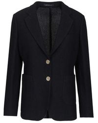 Sartoria Latorre - Single-Breasted Gebreide Katoenen Blazer - Lyst