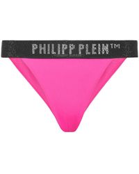 Philipp Plein - Badmode ,Roze ,Tweed Swimwear Slip Elastisch - Lyst