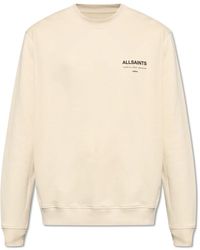 AllSaints - Sweatshirt mit logo - Lyst