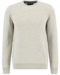 Barbour - Essentiële Tisbury Crew Pullover Grijze Trui - Lyst