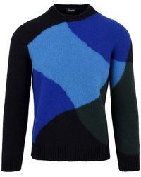 Drumohr - Blauer pullover für männer - Lyst