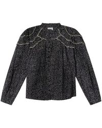 Isabel Marant - Overhemden ,Zwart ,Leer Etoile Shirt H26 - Lyst