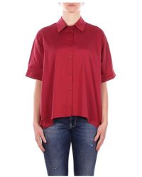 Max Mara - Overhemden ,Rood ,Katoen Shirt - Lyst