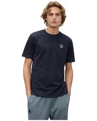 Blauer - Tops ,Blauw ,Katoen Jan T-Shirt - Lyst