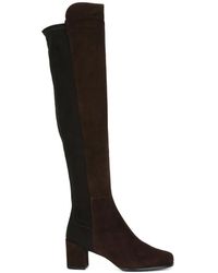 Stuart Weitzman - Bruine Enkellaarzen Voor Vrouwen - Lyst