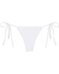 Jacquemus - Badmode ,Wit ,Satijn Le Bas De Maillot Picot - Lyst