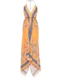 Etro - Kleedjes ,Veelkleurig ,Jurk Met Bloemen- En Paisleyprint - Lyst