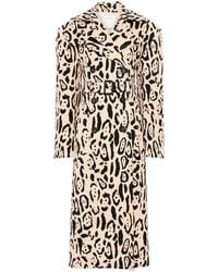 Sportmax - Double-Breasted Jas Met Riem - Lyst