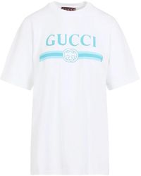 Balenciaga - Logo Wit Katoenen T-Shirt - Lyst