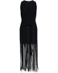 Balmain - Kleedjes ,Zwart ,Mouwloze Jurk - Lyst