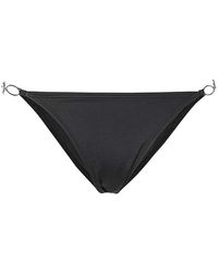 DIESEL - Badmode ,Zwart ,Metalen Logo Hipster Bikini Broekje - Lyst