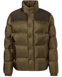 Moncler - Jassen ,Groen ,Leer Virolais Short Down Jacket - Lyst