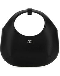 Courreges - Schwarze Mini-Handtasche Aus Leder - Lyst