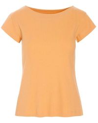 Bitte Kai Rand - Tops ,Oranje ,Katoen Rib Knit T-Shirt - Lyst