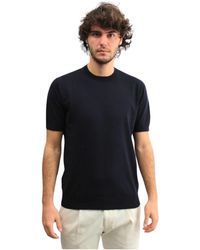 Paolo Pecora - Blau crew neck t-shirt - Lyst