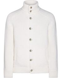 Herno - Maglione in lana bianca - Lyst
