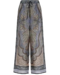 Zimmermann - Broeken ,Veelkleurig ,Wanderlust Relaxed Pant - Lyst