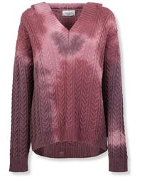 Laneus - V-Neck Knitwear - Lyst