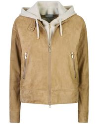 Eleventy - Leather Jackets - Lyst