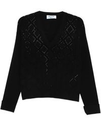 Blugirl Blumarine - V-Neck Knitwear - Lyst