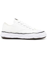 Maison Mihara Yasuhiro - Weiße leinwand sneaker mit niedrigem oberteil - Lyst