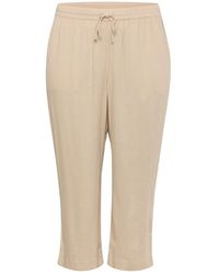 Kaffe - Cropped Trousers - Lyst